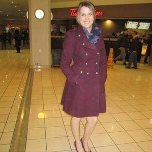 SteamPunk style Plum colored jacket sz 0/XS